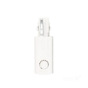 Alimentation pour rail à 3 circuits DROIT blanc Kobi