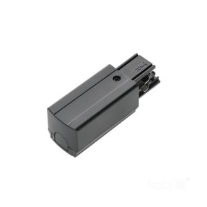 Alimentation pour rail à 3 circuits DROIT noir Kobi
