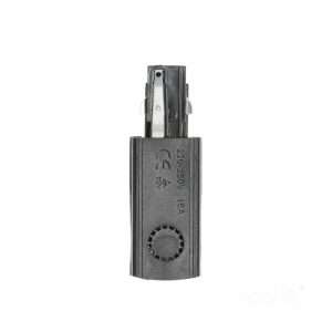 Alimentation pour rail à 3 circuits DROIT noir Kobi