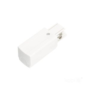 Alimentation pour rail à 3 circuits GAUCHE blanc Kobi