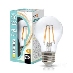 Ampoule à filament LED FGS 11,5W E27 3000K Kobi 360 Ligne
