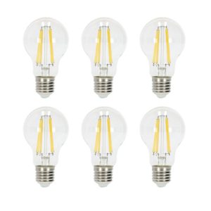 Ampoule à filament LED FGS 7W E27 3000K paquet de 6 Kobi Ligne 360