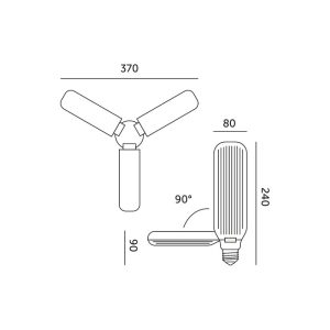 Ampoule de croissance LED PLANTY E27 24W Kobi Design