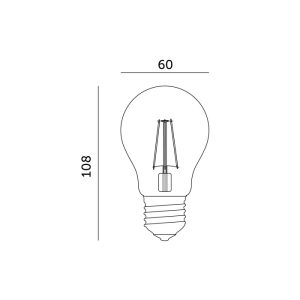 Ampoule de croissance LED PLANTY FGS 8W E27 1200K Kobi Design