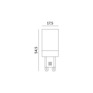 Ampoule LED G9 4W 3000K Kobi