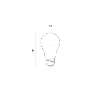 Ampoule LED GS 12W E27 3000K Kobi Premium