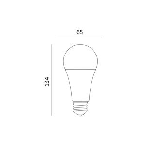 Ampoule LED GS 15W E27 3000K Kobi