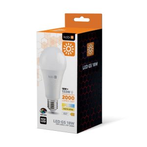Ampoule LED GS 18W E27 3000K Kobi