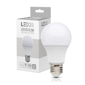 Ampoule LED GS 8,5W E27 4000K LED2B