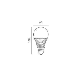 Ampoule LED GS 9W E27 3000K Kobi Premium