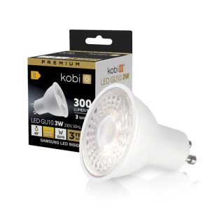 Ampoule LED GU10 3W 3000K Kobi Premium