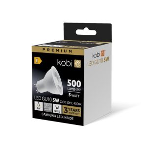 Ampoule LED GU10 5W 4000K Kobi Premium
