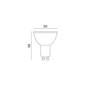 Ampoule LED GU10 5W 6000K Kobi
