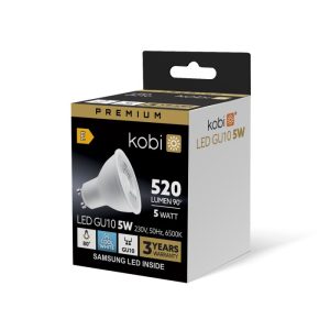 Ampoule LED GU10 5W 6500K Kobi Premium
