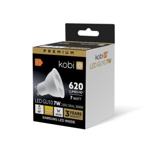 Ampoule LED GU10 7W 3000K Kobi Premium