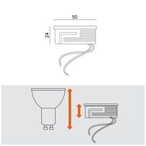 Ampoule LED INSERT 5W 3000K blanc laiteux Kobi