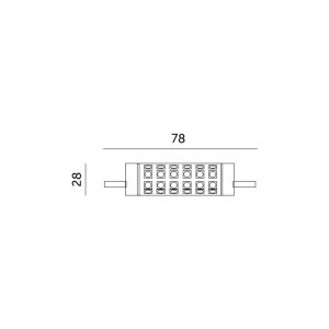 Ampoule LED J78 8W R7S 3000K Kobi