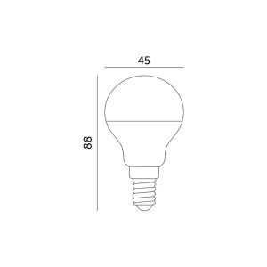 Ampoule LED MB 7W E14 3000K paquet de 3 LED2B