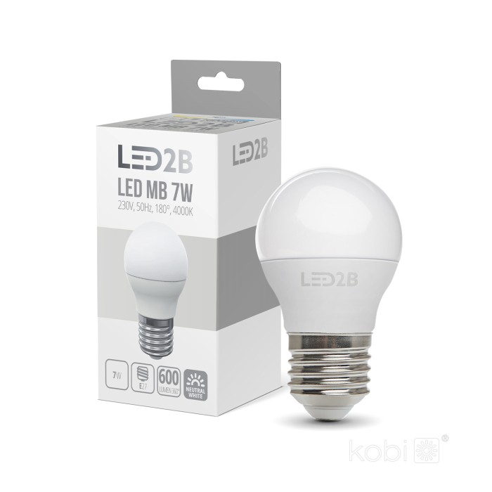 Ampoule LED MB 7W E27 4000K LED2B
