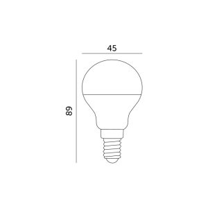 Ampoule LED MB 8,5W E14 4000K LED2B