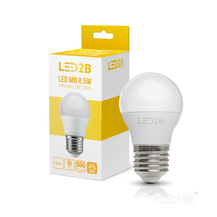 Ampoule LED MB 8,5W E27 3000K LED2B