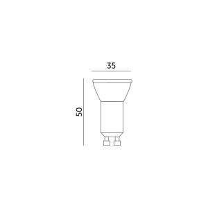 Ampoule LED MR11 4W GU10 3000K Kobi