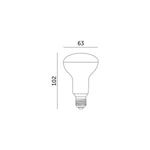Ampoule LED R63 8W E27 4000K Kobi