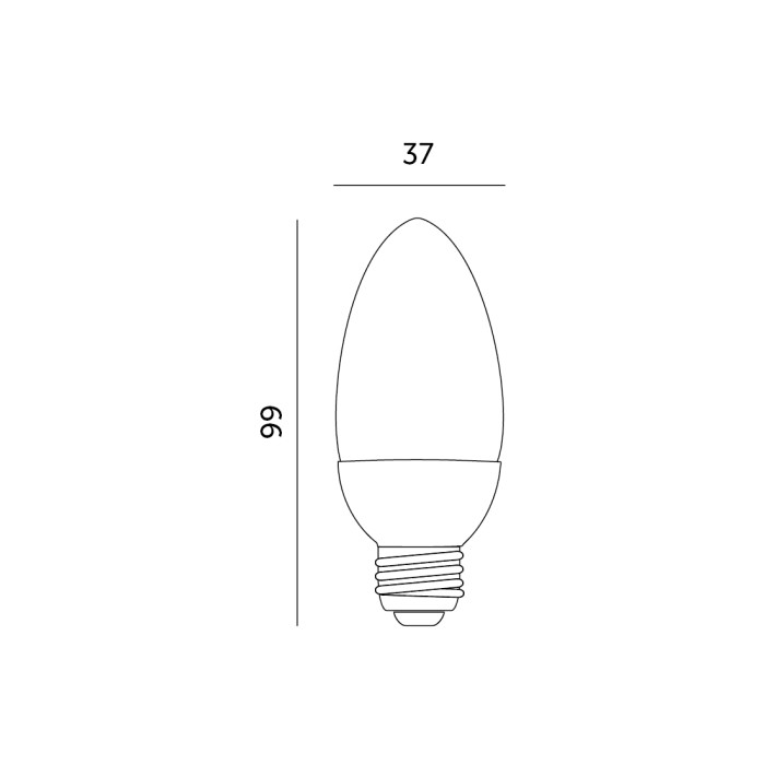 Ampoule LED SW 6W E27 6000K Kobi
