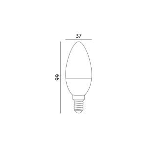 Ampoule LED SW 7W E14 3000K LED2B