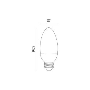 Ampoule LED SW 7W E27 3000K LED2B