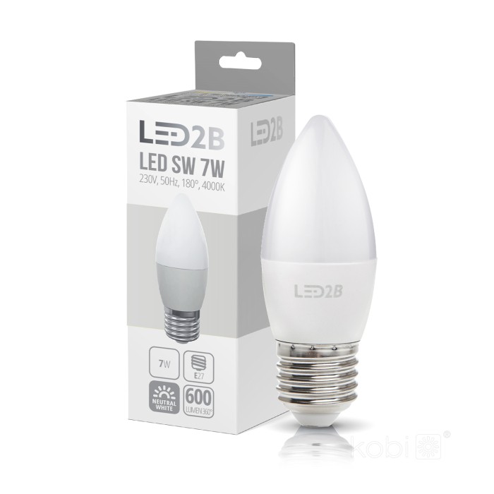 Ampoule LED SW 7W E27 4000K LED2B