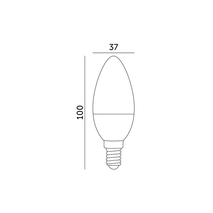 Ampoule LED SW 8,5W E14 4000K LED2B