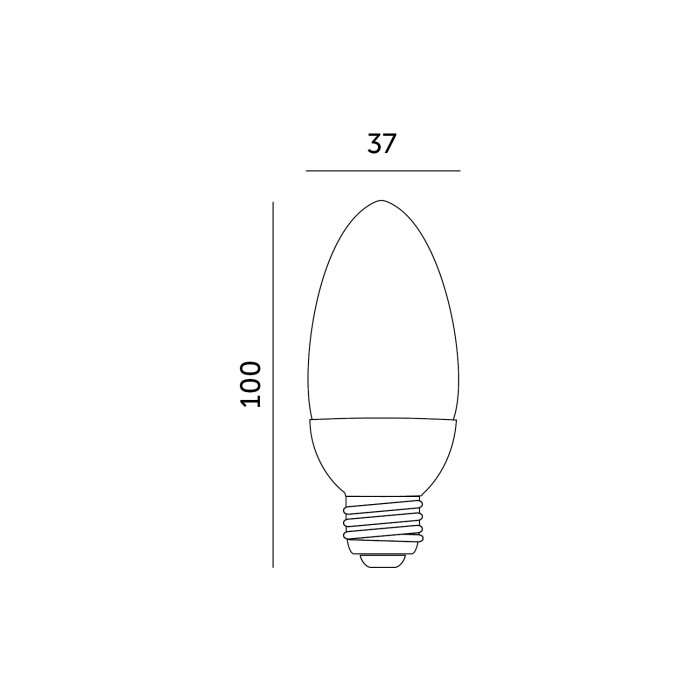 Ampoule LED SW 8,5W E27 4000K LED2B