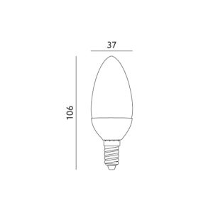 Ampoule LED SW 8W E14 3000K DIM Kobi Premium
