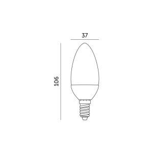 Ampoule LED SW 9W E14 6000K Kobi Premium