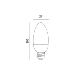 Ampoule LED SW 9W E27 3000K Kobi Premium