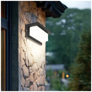 Applique murale de jardin LED LENTERO 12W 4000K LX IP54 noir LED2B
