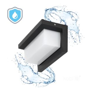 Applique murale de jardin LED LENTERO 12W 4000K LX IP54 noir LED2B