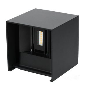 Applique murale de jardin LED QUERK 2x3W 3000K IP54 noire LED2B