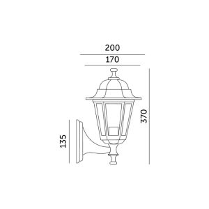 Applique murale de jardin LO4101 1xE27 IP54 blanc Kobi