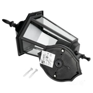 Applique murale de jardin LO4101 1xE27 IP54 noir Kobi