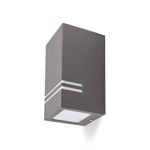 Applique murale de jardin QUAZAR 11 1xGU10 IP44 gris Kobi