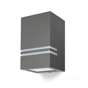 Applique murale de jardin QUAZAR 11 1xGU10 IP44 gris Kobi