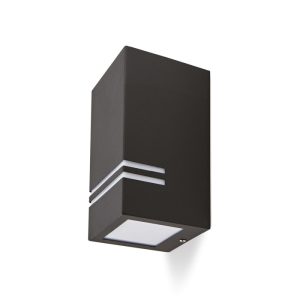 Applique murale de jardin QUAZAR 11 1xGU10 IP44 noir Kobi