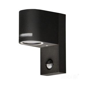 Applique murale de jardin QUAZAR 13 1xGU10 IP44 noire Kobi