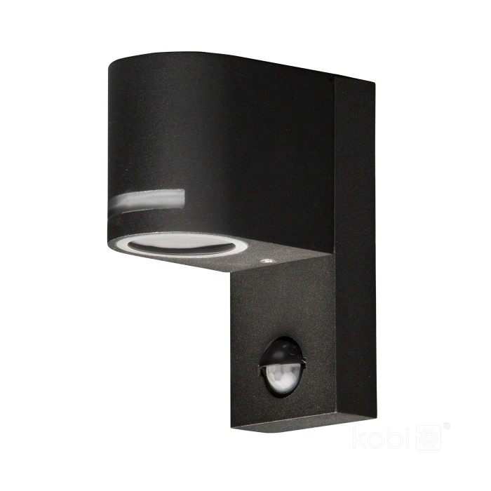 Applique murale de jardin QUAZAR 13 1xGU10 IP44 noire Kobi