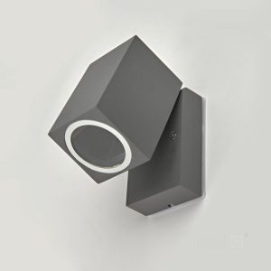 Applique murale de jardin QUAZAR 15 1xGU10 IP44 gris Kobi