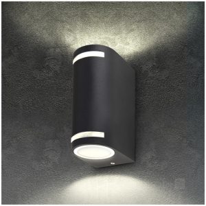 Applique murale de jardin QUAZAR 9 2xGU10 IP44 noir Kobi
