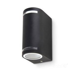 Applique murale de jardin QUAZAR 9 2xGU10 IP44 noir Kobi