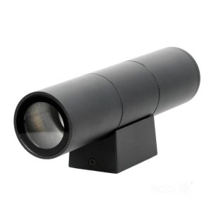 Applique murale de jardin QUERK 3 2xGU10 IP54 noir LED2B